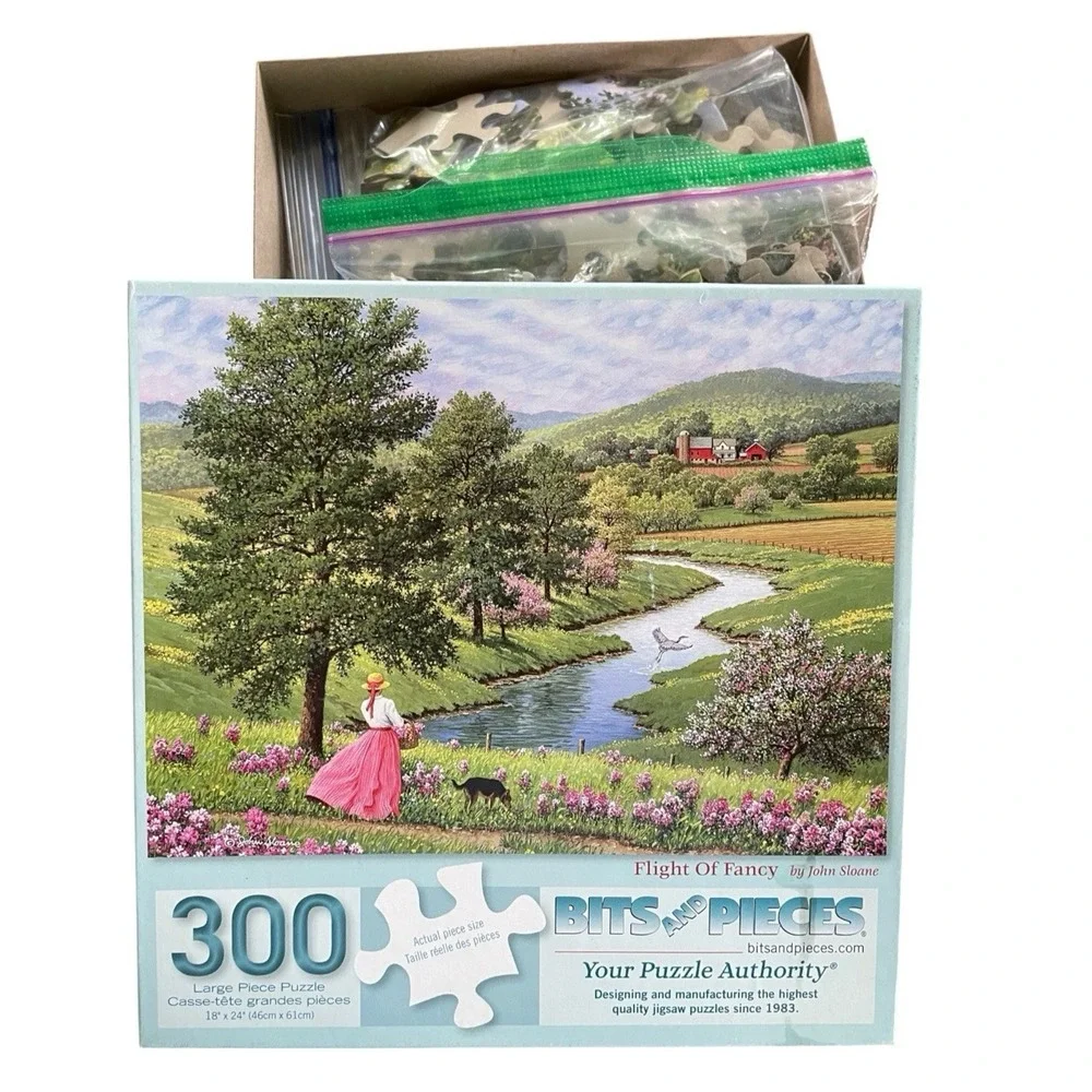 300 Piece Puzzle Bits and Pieces Flight of Fancy Complete Pre-Owned Jigsaw